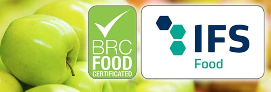 Logo delle certificazioni BRC e IFS